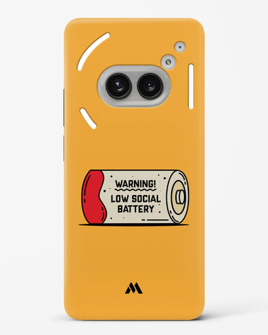 Low Social Battery Hard Case Phone Cover (Nothing)