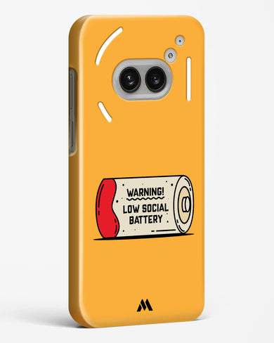 Low Social Battery Hard Case Phone Cover (Nothing)