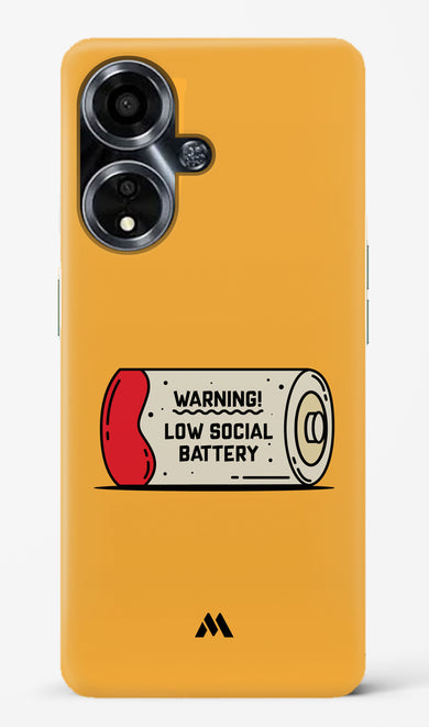 Low Social Battery Hard Case Phone Cover (Oppo)