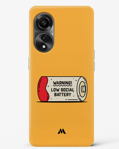 Low Social Battery Hard Case Phone Cover (Oppo)