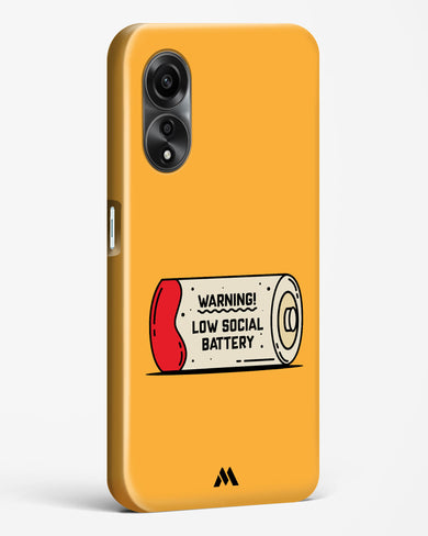 Low Social Battery Hard Case Phone Cover (Oppo)