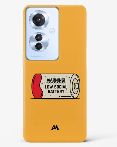 Low Social Battery Hard Case Phone Cover (Oppo)