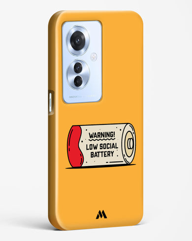 Low Social Battery Hard Case Phone Cover (Oppo)