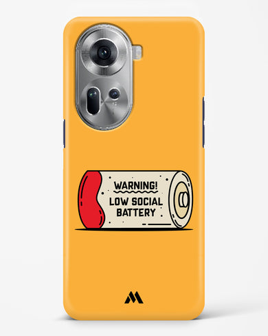 Low Social Battery Hard Case Phone Cover (Oppo)