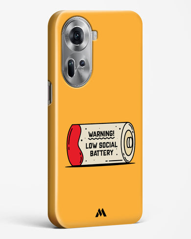 Low Social Battery Hard Case Phone Cover (Oppo)