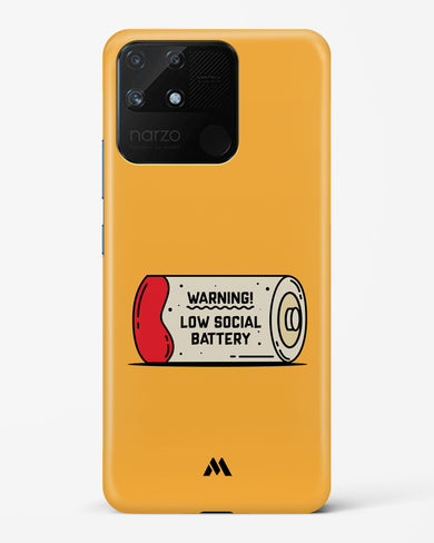 Low Social Battery Hard Case Phone Cover (Realme)