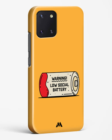 Low Social Battery Hard Case Phone Cover (Samsung)