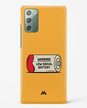 Low Social Battery Hard Case Phone Cover (Samsung)