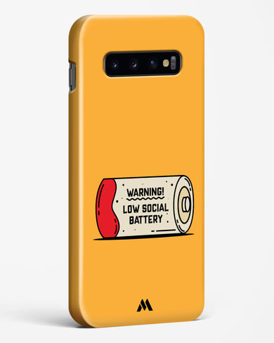 Low Social Battery Hard Case Phone Cover (Samsung)