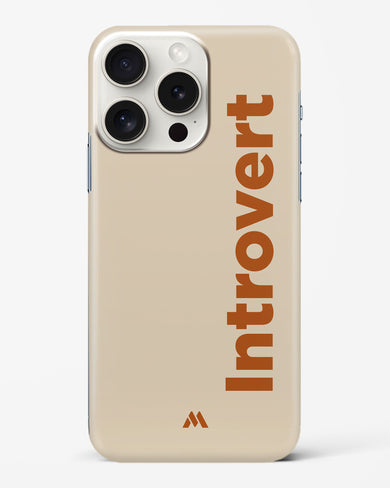 Introvert Hard Case Phone Cover (Apple)