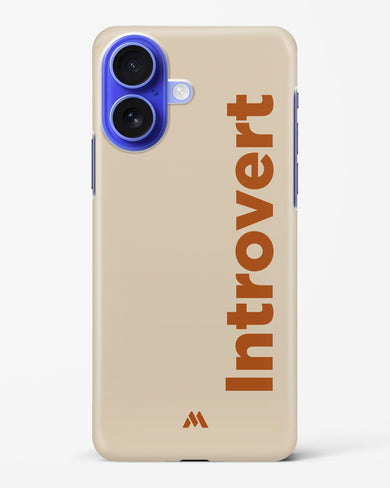 Introvert Hard Case Phone Cover (Apple)