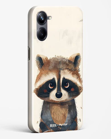 Blushing Raccoon [BREATHE] Hard Case Phone Cover (Realme)