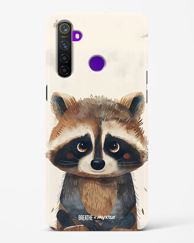 Blushing Raccoon [BREATHE] Hard Case Phone Cover (Realme)