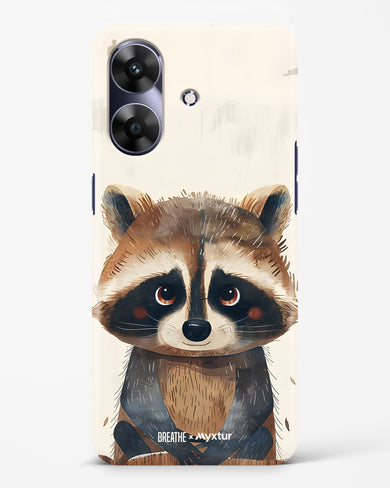 Blushing Raccoon [BREATHE] Hard Case Phone Cover (Realme)
