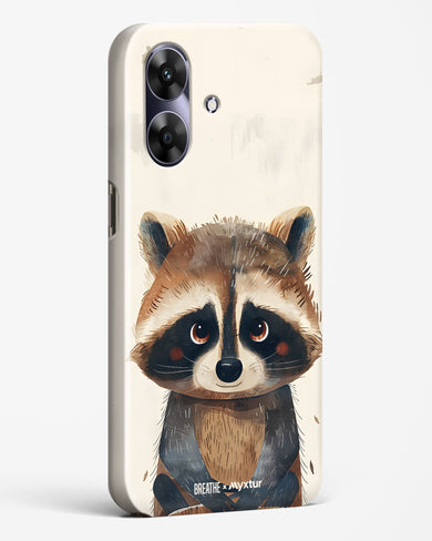 Blushing Raccoon [BREATHE] Hard Case Phone Cover (Realme)
