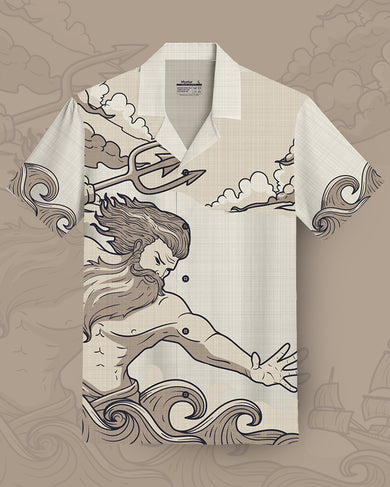 Poseidon’s Wrath Unisex Linen Shirt