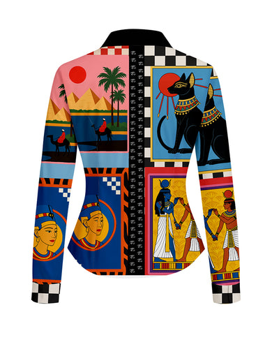 Sacred Egypt Women Fitted Shirt