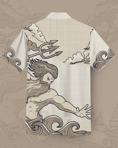 Poseidon’s Wrath Unisex Linen Shirt