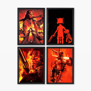 Hellboy Straight from Hell Art Poster-Combo