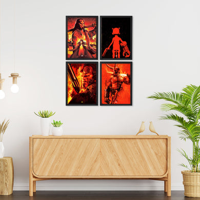 Hellboy Straight from Hell Art Poster Combo