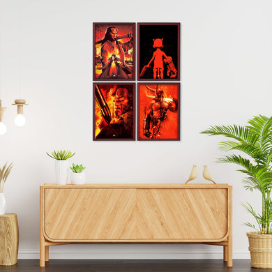 Hellboy Straight from Hell Art Poster-Combo