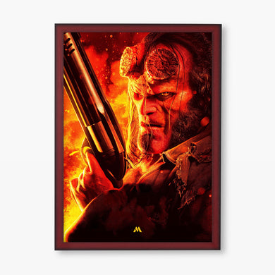 Hellboy Straight from Hell Art Poster-Combo