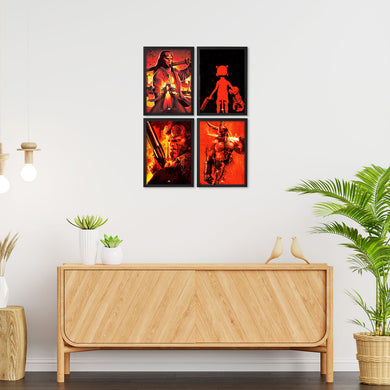 Hellboy Straight from Hell Art Poster Combo