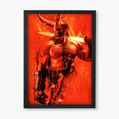 Hellboy Straight from Hell Art Poster-Combo