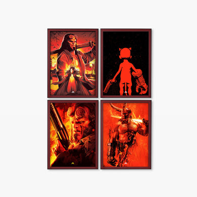 Hellboy Straight from Hell Art Poster-Combo