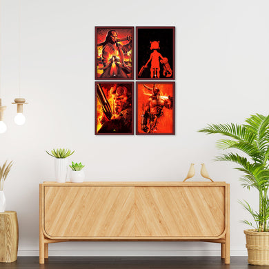 Hellboy Straight from Hell Art Poster-Combo