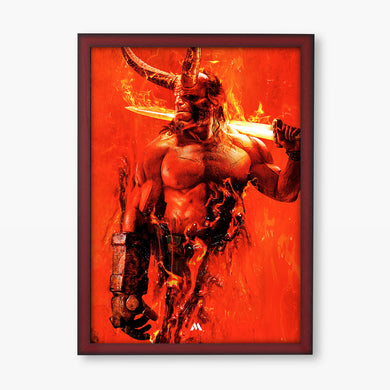 Hellboy Straight from Hell Art Poster-Combo