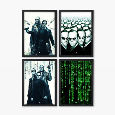 Matrix Movies Art Poster-Combo