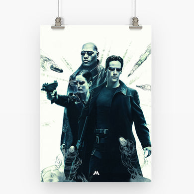 Matrix Movies Art Poster-Combo