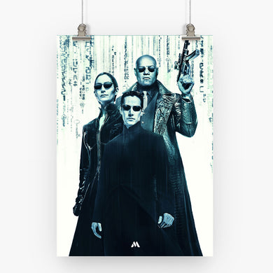 Matrix Movies Art Poster-Combo