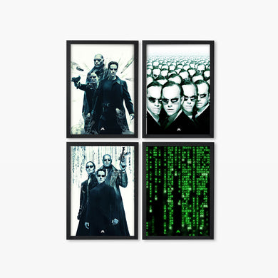 Matrix Movies Art Poster-Combo