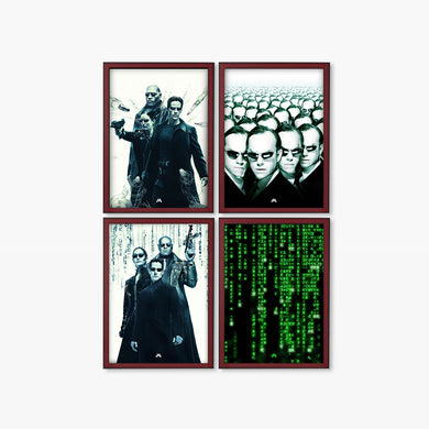 Matrix Movies Art Poster-Combo