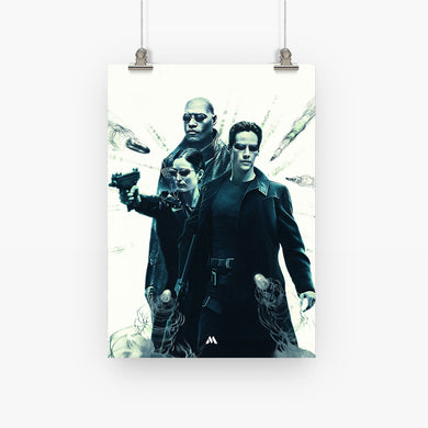 Matrix Movies Art Poster-Combo