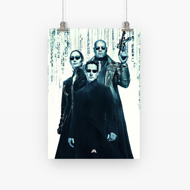 Matrix Movies Art Poster-Combo