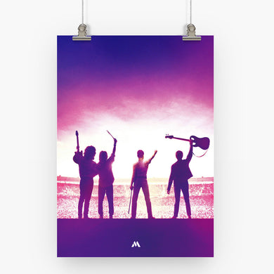 Queen-Rock n Roll Art Poster-Combo