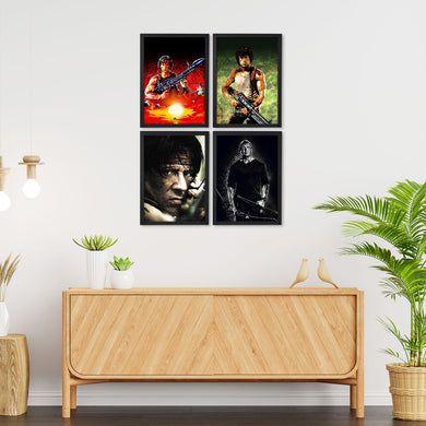 Rambo Movies Art Poster-Combo