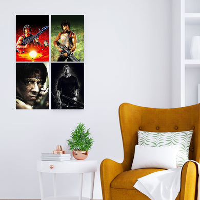 Rambo Movies Art Poster-Combo