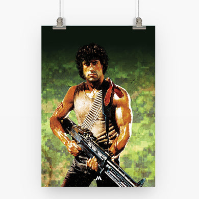 Rambo Movies Art Poster-Combo
