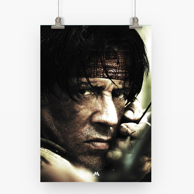 Rambo Movies Art Poster-Combo