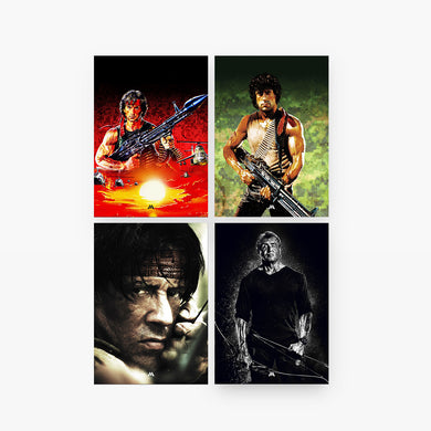 Rambo Movies Art Poster-Combo