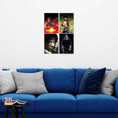 Rambo Movies Art Poster-Combo