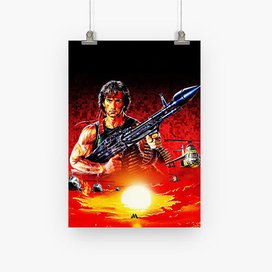 Rambo Movies Art Poster-Combo