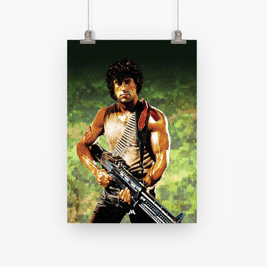 Rambo Movies Art Poster-Combo