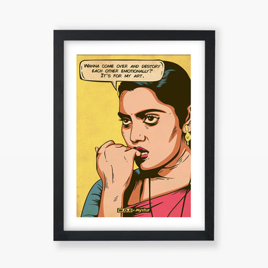 Silk Smitha Destroying for Art [WDE] Art-Poster
