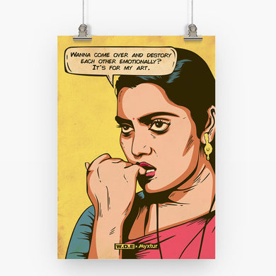 Silk Smitha Destroying for Art [WDE] Art-Poster