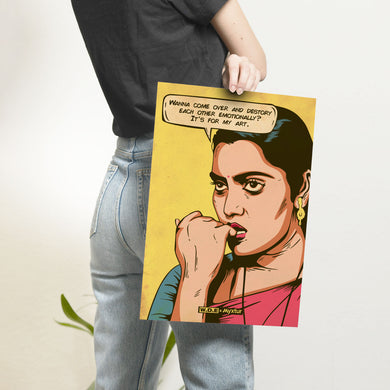 Silk Smitha Destroying for Art [WDE] Art-Poster